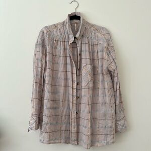 Free People Summer Plaid - Light Pink